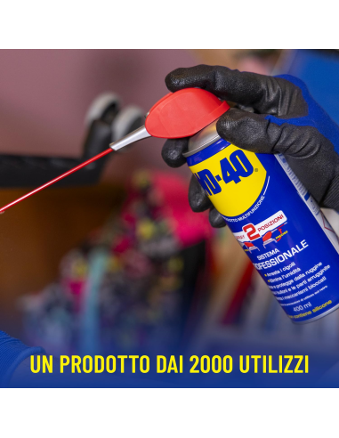 Prodotto Multifunzione - Lubrificante Spray Doppia Posizione - Senza silicone - 6x400ml - WD-40 | Utensili Store