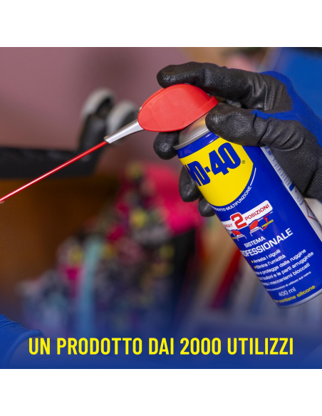 Prodotto Multifunzione - Lubrificante Spray Doppia Posizione - Senza silicone - 6x400ml - WD-40 | Utensili Store