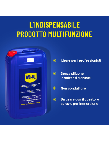 Prodotto Multifunzione - Lubrificante Tanica - Senza silicone - 25L - WD-40 | Utensili Store