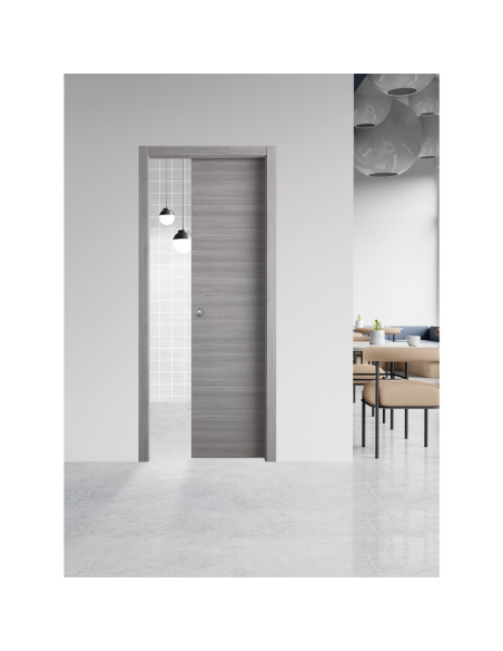 PORTA SCORREVOLE COLORE MICRO BIANCO COMPLETA (PANNELLO + KIT MONTANTI) - UTENSILI STORE | Utensili Store