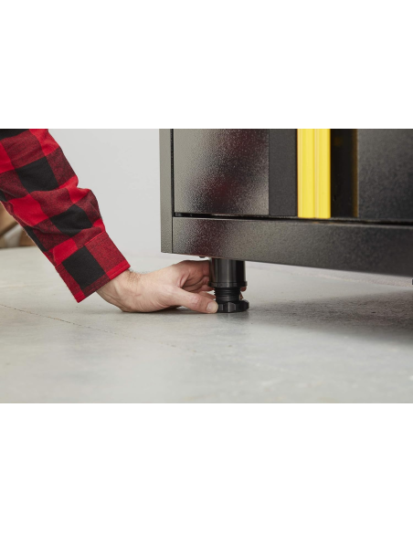 Armadio Basso a 2 Ante con Piedini, Nero, 83.5 x 22.5 x 83 cm STST97595-1 - STANLEY | Utensili Store