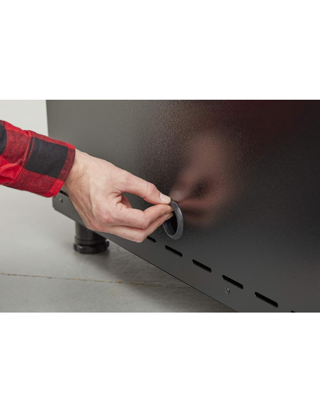 Armadio Basso a 2 Ante con Piedini, Nero, 83.5 x 22.5 x 83 cm STST97595-1 - STANLEY | Utensili Store