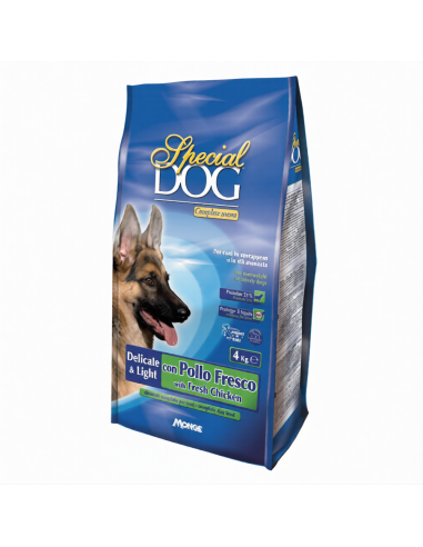 CROCCHETTE PER CANI ANZIANI SPECIAL DOG DELICATE LIGHT C/POLLO FRESCO 4KG - MONGE | Utensili Store