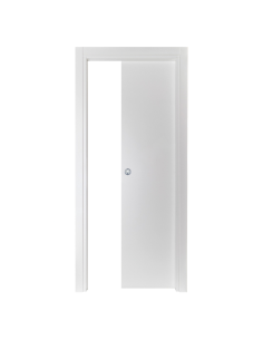 PORTA SCORREVOLE COLORE MICRO BIANCO COMPLETA (PANNELLO + KIT MONTANTI) - UTENSILI STORE