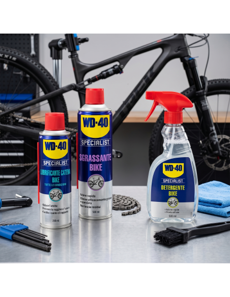 KIT COMPLETO SPECIALIST BIKE + GUANTI - WD40 | Utensili Store