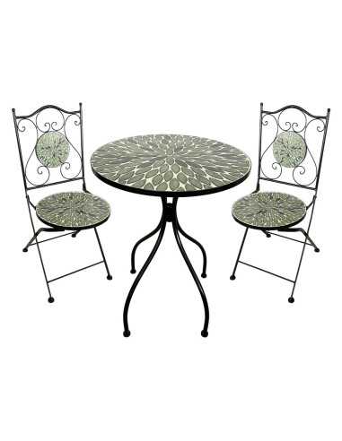 SET TAVOLO MOSAICO DA ESTERNO 'FOGLIARTE' - LIF | Utensili Store