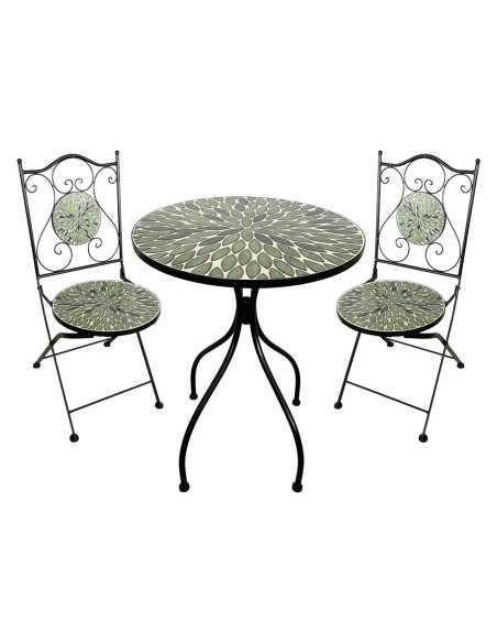 SET TAVOLO MOSAICO DA ESTERNO 'FOGLIARTE' - LIF | Utensili Store