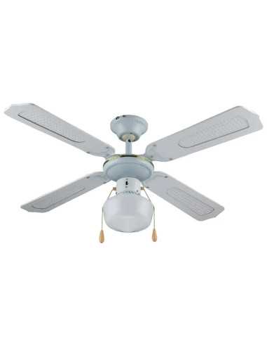 VENTILATORE A SOFFITTO 4 PALE CON LUCE "DCF-121" - VINCO | Utensili Store