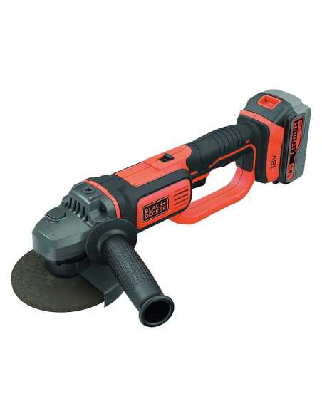 SMERIGLIATRICE ANGOLARE A BATTERIA - BLACK DECKER | Utensili Store
