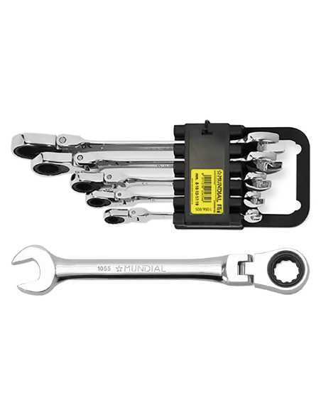 SERIE CHIAVI COMBINATE A CRICCHETTO SNODATE - MUNDIAL | Utensili Store