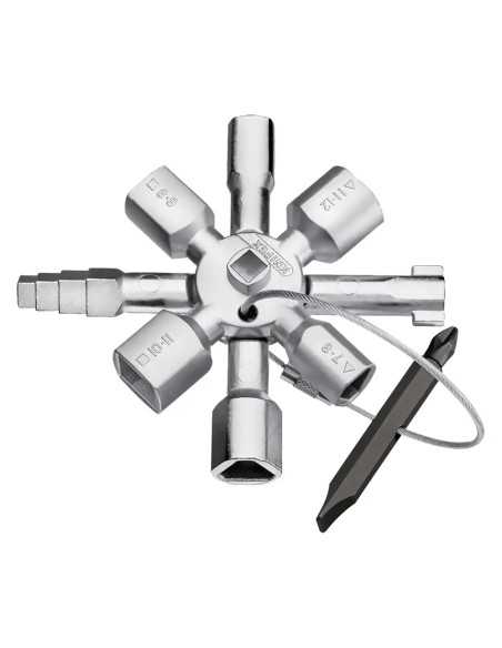 CHIAVE A CROCE PER CASSETTE/ARMADI - KNIPEX | Utensili Store