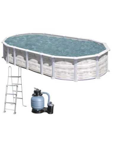 PISCINE OVALI ISLANDIA KIT PROV 738 8N - GRE | Utensili Store