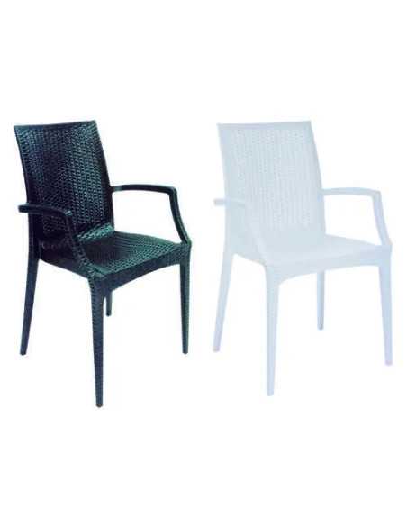 POLTRONE RATTAN BISTROT ANTRACITE - Senza Marca | Utensili Store