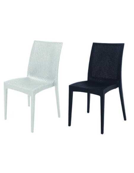 SEDIE RATTAN BISTROT BIANCHE - Senza Marca | Utensili Store