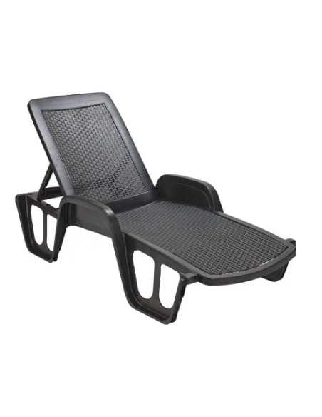 LETTINI RATTAN POOL ANTRACITE - Senza Marca | Utensili Store