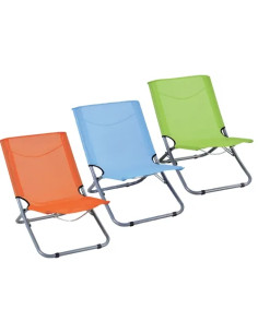 SEDIE PIEGHEVOLI SPIAGGINA ARANCIO  - Senza Marca