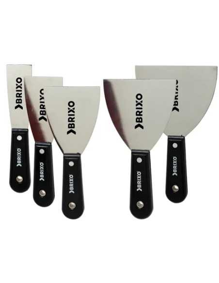 SPATOLE BRIXO INOX C/MANICO PLAST. - Senza Marca | Utensili Store