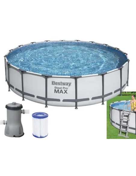 PISCINE TONDE C/TELAIO 457 H122 - Senza Marca | Utensili Store