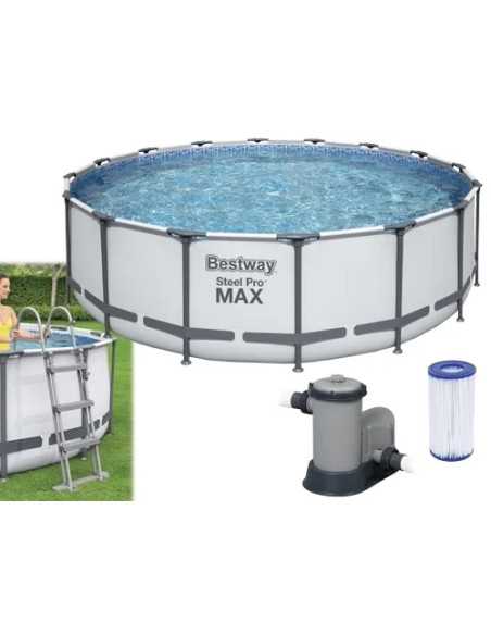 PISCINE TONDE STEEL PRO MAX 5612Z - BESTWAY | Utensili Store