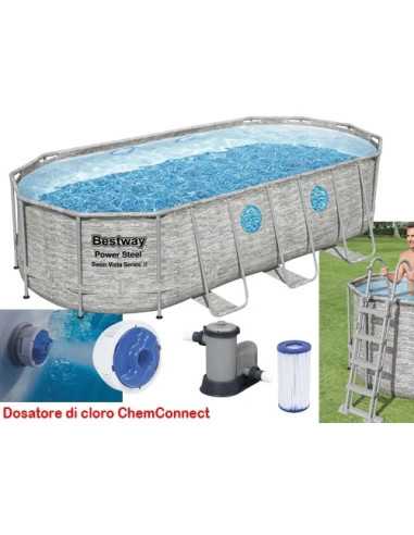 PISCINE OVALI STEEL SET VISTA 56716 - BESTWAY | Utensili Store