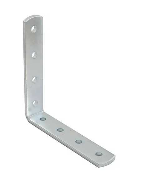 PIASTRA PIEGATA PESANTE 150X150MM L 20MM SP.4MM ZINCATO BIANCO - Senza Marca | Utensili Store