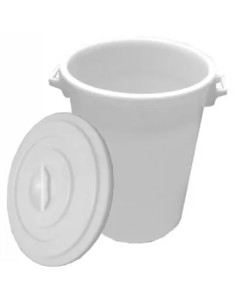BIDONE BIANCO SENZA COPERCHIO PER ALIMENTI - Senza Marca
