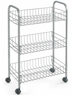 SCAFFALETTO LUGANO ACCIAIO METALTEX - Senza Marca