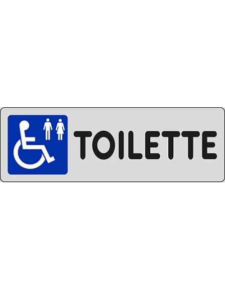 SEGNALETICA ADESIVA ARGENTO TOILETTE DISABILE - STAMPLAST | Utensili Store