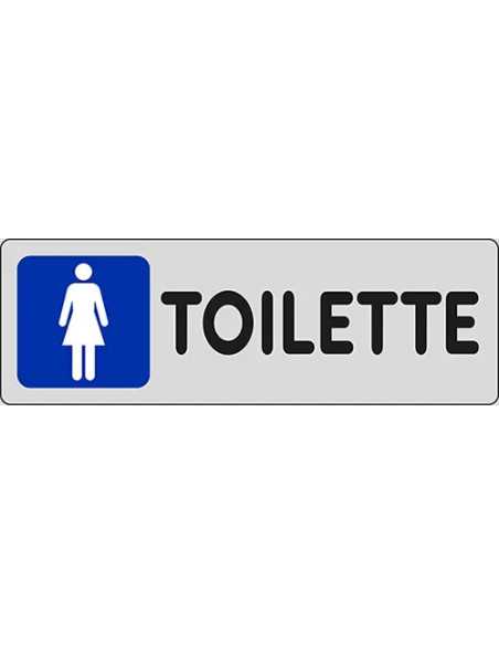 SEGNALETICA ADESIVA ARGENTO TOILETTE DONNA - STAMPLAST | Utensili Store