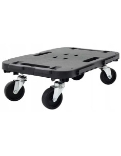 CARRELLO PEDANA PLASTICA 4 RUOTE - Senza Marca