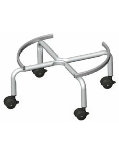 CARRELLO BIDONE OLIO CON RUOTE BASSO - Senza Marca