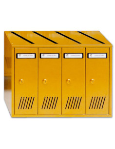 CASSETTA POSTALE SILMEC 4 ELEMENTI BRONZO - SILMEC