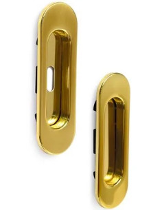 MANIGLIA INCASSO OVALE ORO - VI.TEL.