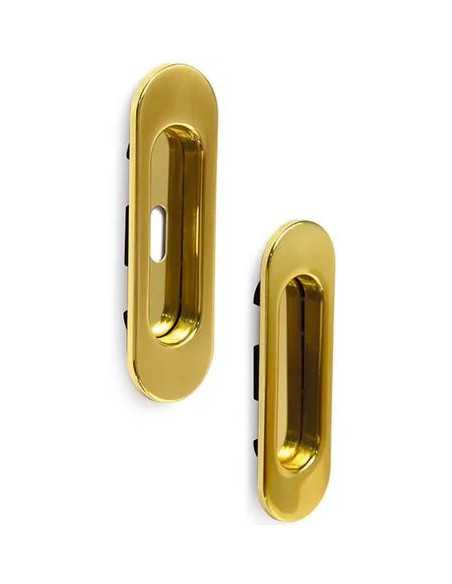 MANIGLIA INCASSO OVALE ORO - VI.TEL. | Utensili Store