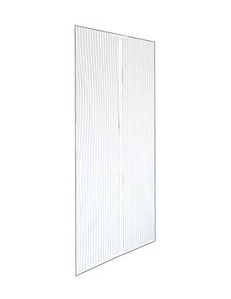 ZANZARIERA C/VELCRO X PORTE BIANCA A STRISCE MAGN. RIDUCIBILE - IRS | Utensili Store
