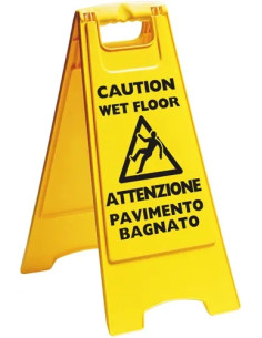 CARTELLO PIEGHEVOLE PAVIMENTO BAGNATO - APEX