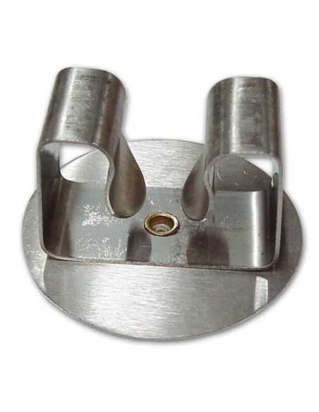 PORTASCOPA ADESIVO INOX C/BASE - Senza Marca | Utensili Store