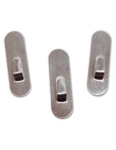 GANCIO ADESIVO INOX MINI - Senza Marca