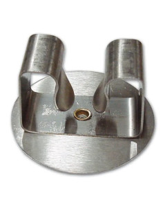 PORTASCOPA ADESIVO INOX - CF. BLISTER - Senza Marca