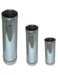 TUBO PER CANNA FUMARIA ACCIAIO INOX - Senza Marca