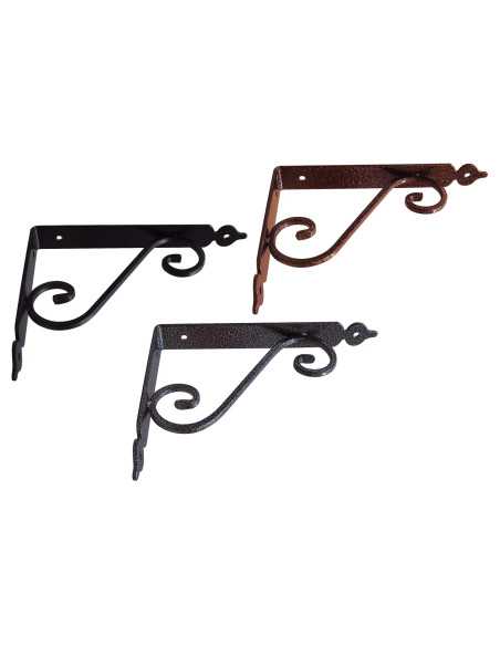 MENSOLA FERRO BATTUTO BRONZO MARTELLATO - VI.TEL. | Utensili Store