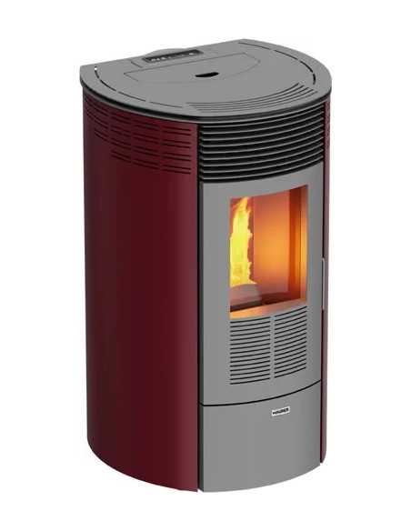 STUFA PELLET MAURER REDONDA BORDEAUX - MAURER | Utensili Store