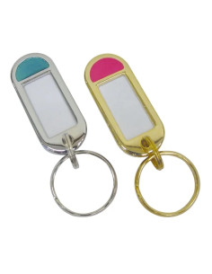 TARGHETTA PORTACHIAVI CON GIVOLARE IN METALLO - Senza Marca