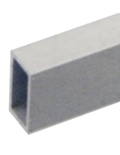 PROFILO ALLUMINIO TUBO RETTANGOLARE 2MT ARGENTO - ARCANSAS
