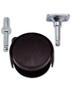 RUOTA NYLON C/PIASTRA E PERNO DOPPIA - Senza Marca