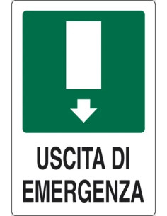 SEGNALETICA SICUREZZA 'USCITA EMERGENZA' - STAMPLAST