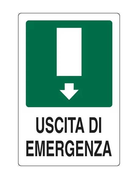 SEGNALETICA SICUREZZA 'USCITA EMERGENZA' - STAMPLAST | Utensili Store