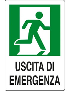 SEGNALETICA SICUREZZA USCIATA EMERGENZA - STAMPLAST