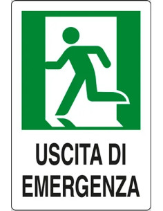 SEGNALETICA SICUREZZA USCIITA EMERGENZA - STAMPLAST