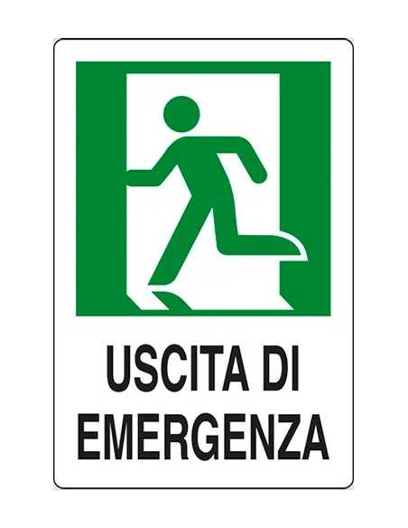 SEGNALETICA SICUREZZA USCIITA EMERGENZA - STAMPLAST | Utensili Store